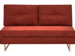Divano letto 3 posti JERSLEV Tessuto Rosso