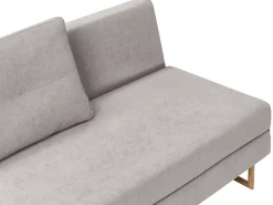 Divano letto 2 posti JERSLEV Tessuto Grigio