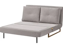 Divano letto 2 posti JERSLEV Tessuto Grigio
