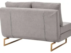 Divano letto 2 posti JERSLEV Tessuto Grigio