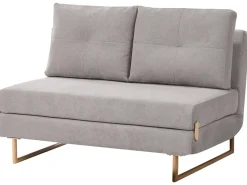 Divano letto 2 posti JERSLEV Tessuto Grigio