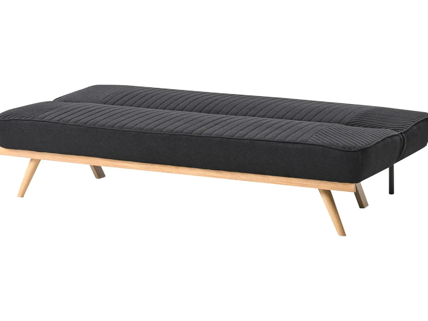 Divano letto 2 posti KALFAFEL Tessuto Nero