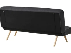 Divano letto 2 posti KALFAFEL Tessuto Nero