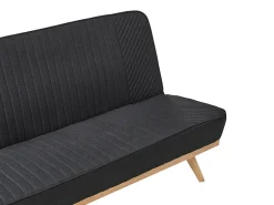 Divano letto 2 posti KALFAFEL Tessuto Nero