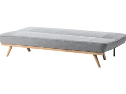 Divano letto 2 posti KALFAFEL Tessuto Grigio