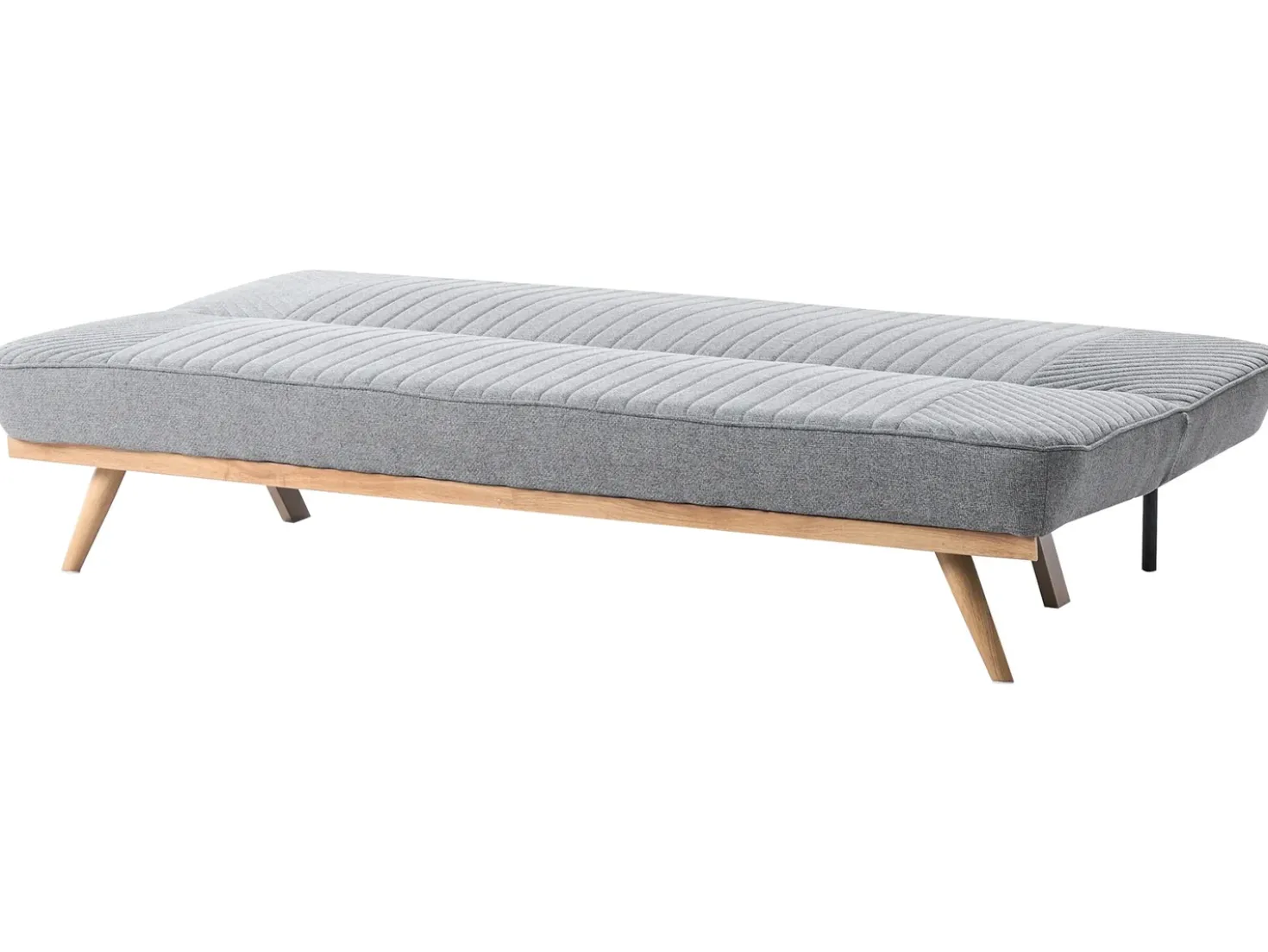 Divano letto 2 posti KALFAFEL Tessuto Grigio