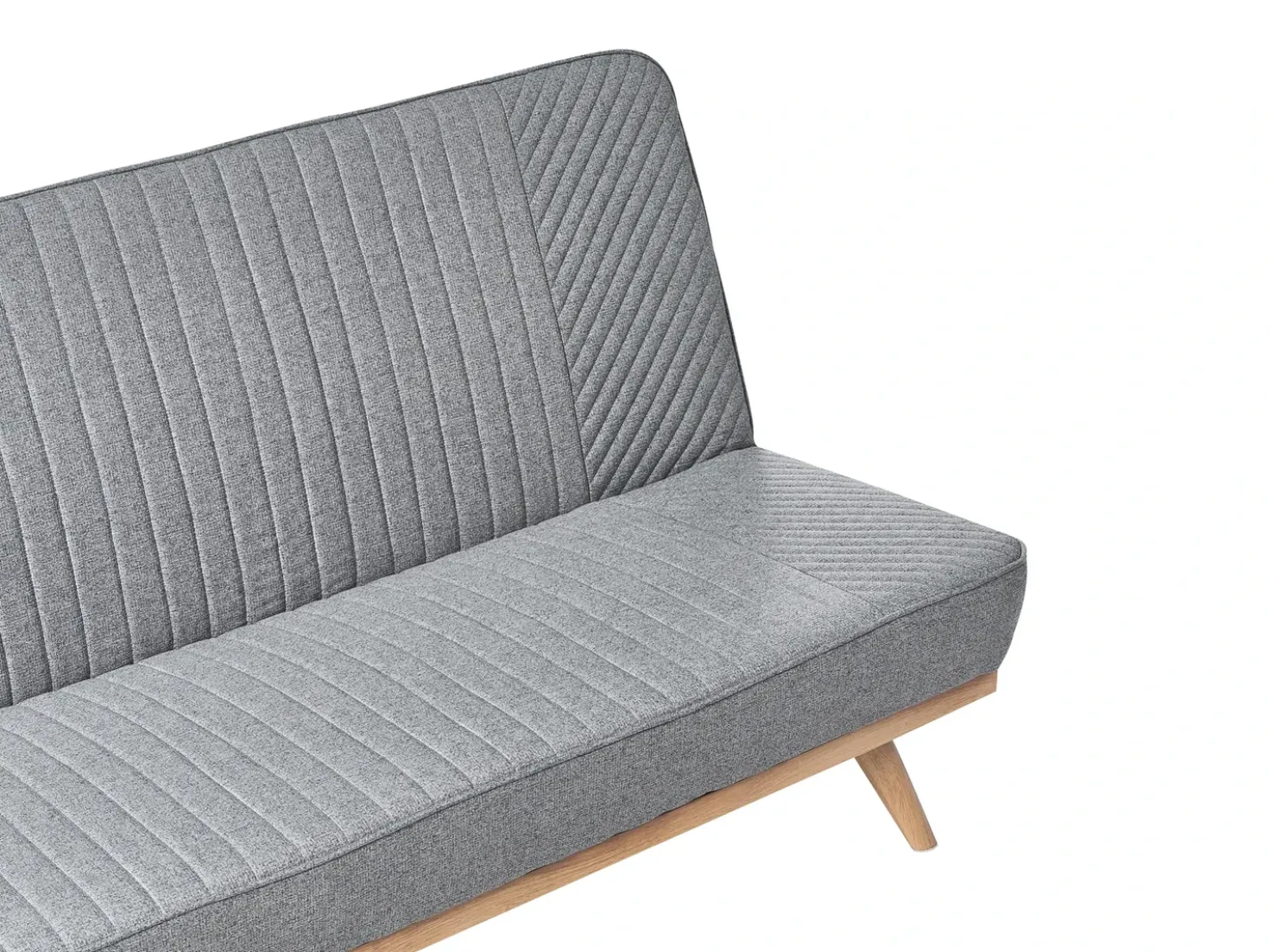 Divano letto 2 posti KALFAFEL Tessuto Grigio