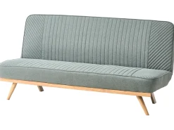 Divano letto 2 posti KALFAFEL Tessuto Verde