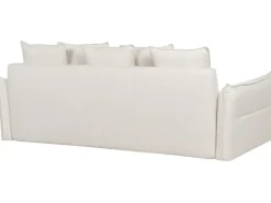 Divano letto 3 posti KRAMA Tessuto Bianco sporco con contenitore