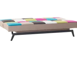 Divano letto 3 posti LEEDS Tessuto Multicolore
