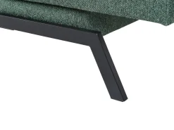 Divano letto 3 posti LEEDS Tessuto Verde