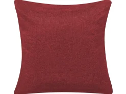 Divano letto 3 posti LUCAN Tessuto Rosso scuro