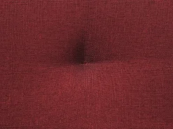 Divano letto 3 posti LUCAN Tessuto Rosso scuro