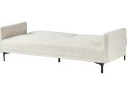 Divano letto 3 posti LUCAN Bouclé Bianco sporco