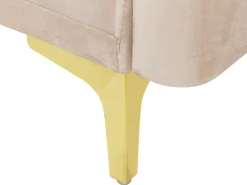Divano letto 3 posti LUCAN Velluto Beige