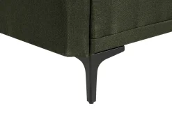 Divano letto 3 posti LUCAN Tessuto Verde scuro