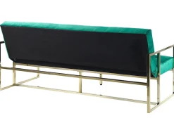 Divano letto 3 posti MARSTAL Velluto Verde smeraldo