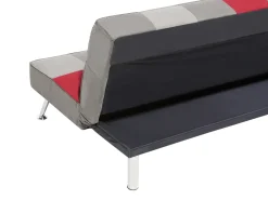Divano letto 3 posti OLSKER Velluto Grigio chiaro