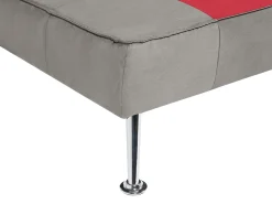 Divano letto 3 posti OLSKER Velluto Grigio chiaro
