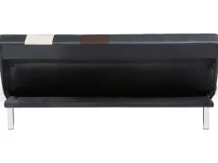 Divano letto 3 posti OLSKER Pelle sintetica Nero