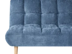 Divano letto 2 posti RISOR Tessuto Blu