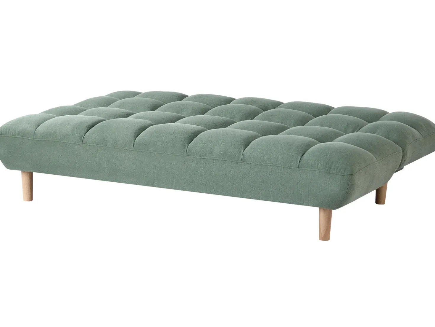 Divano letto 2 posti RISOR Tessuto Verde chiaro