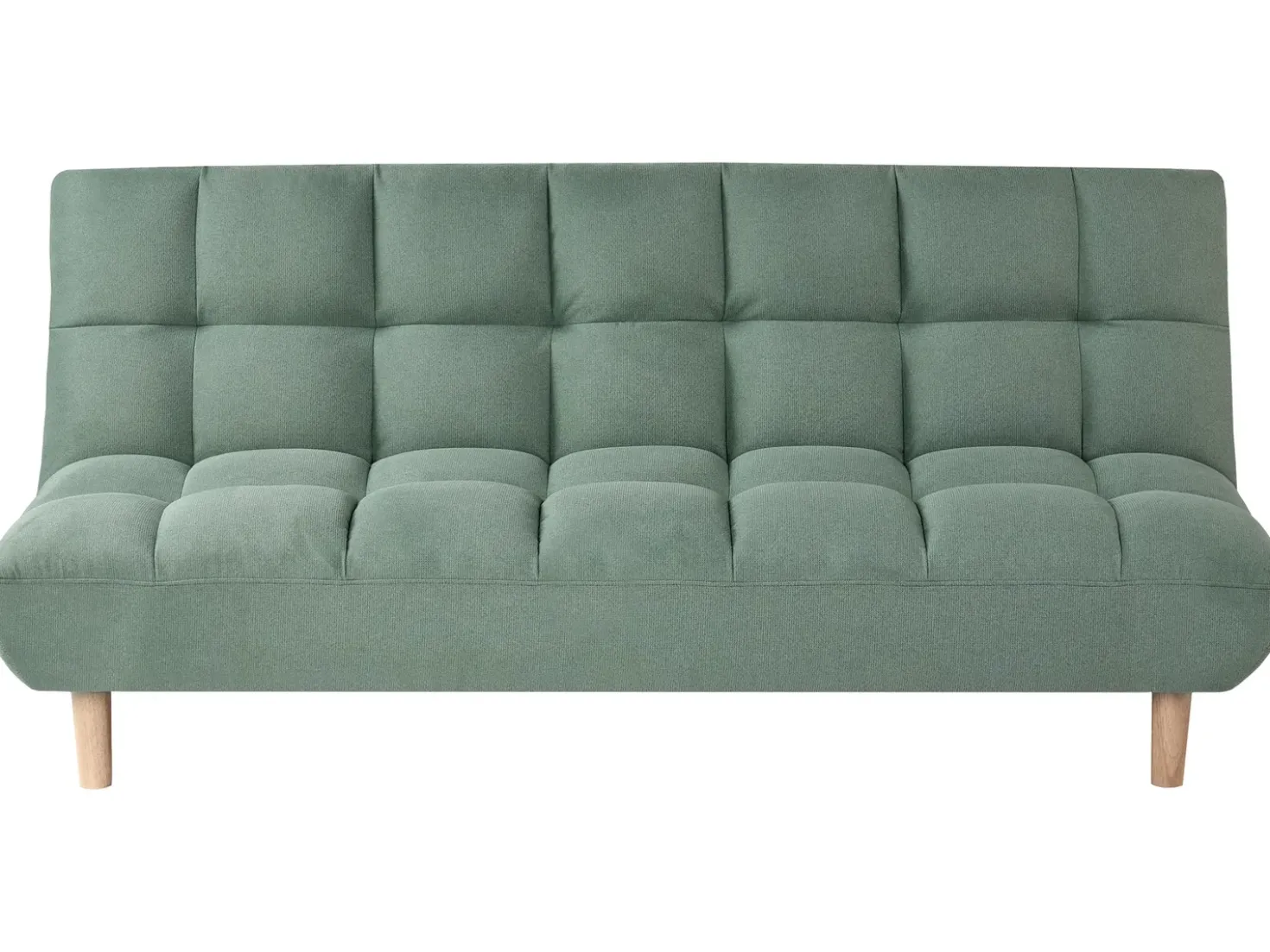 Divano letto 2 posti RISOR Tessuto Verde chiaro