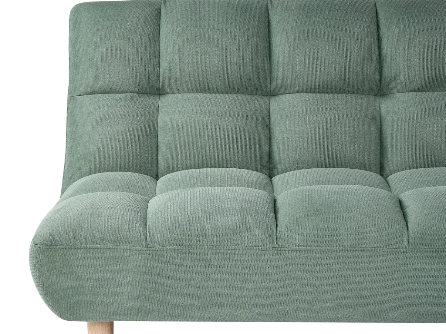 Divano letto 2 posti RISOR Tessuto Verde chiaro