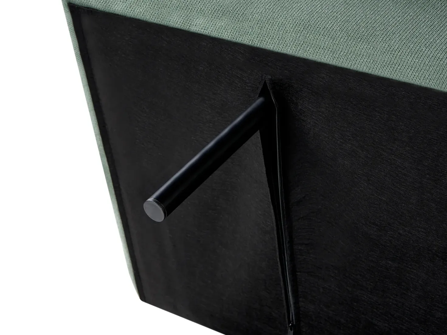 Divano letto 2 posti RISOR Tessuto Verde chiaro