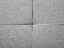 Divano letto 3 posti RONNE Tessuto Grigio chiaro