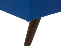 Divano letto 3 posti RONNE Tessuto Blu marino