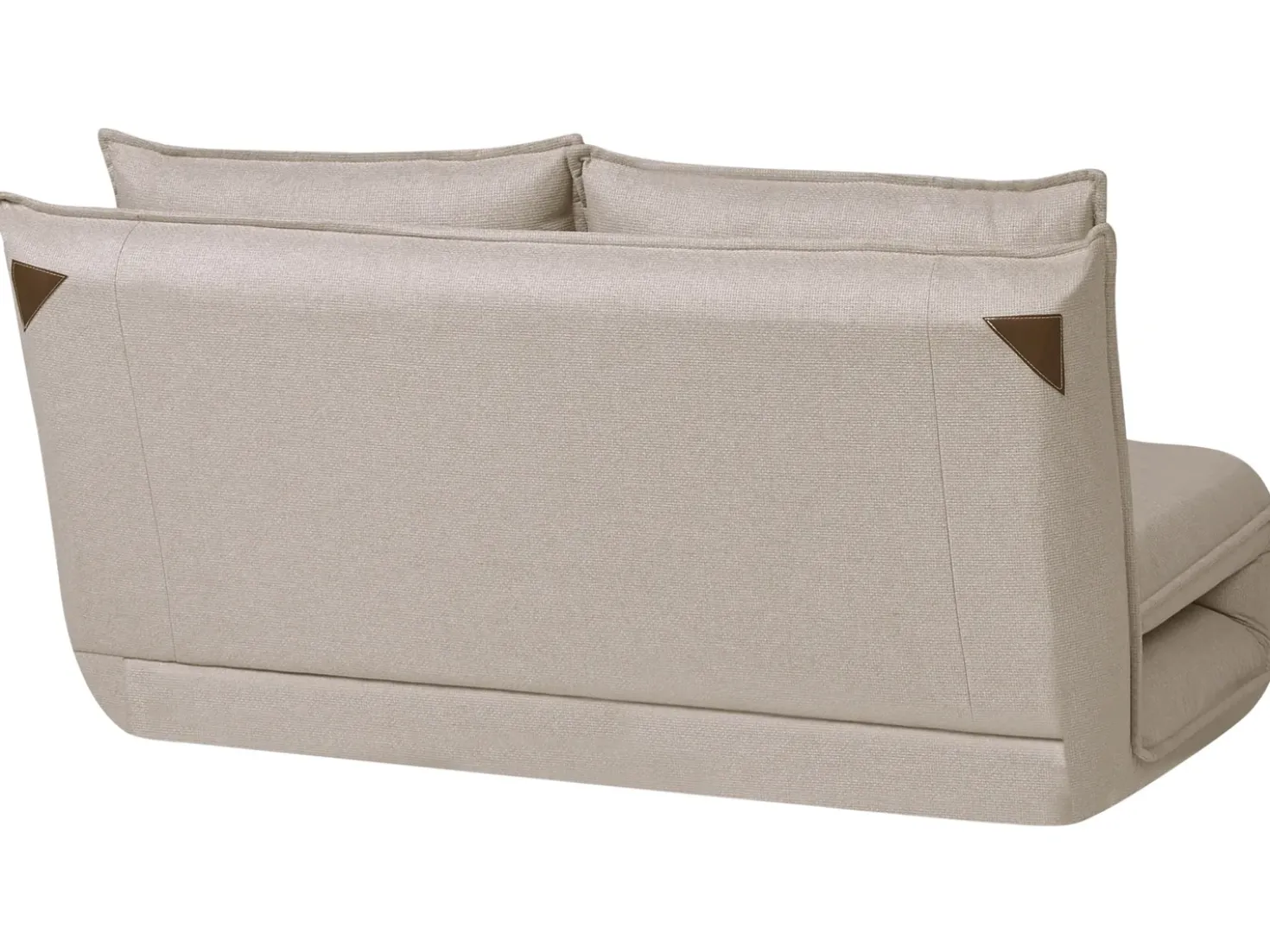 Divano letto 2 posti ROROS Lino sintetico Beige