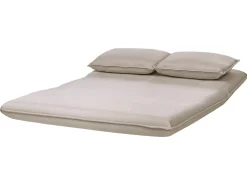 Divano letto 2 posti ROROS Lino sintetico Beige
