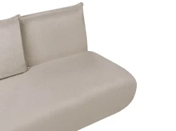 Divano letto 2 posti ROROS Lino sintetico Beige