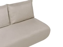 Divano letto 2 posti ROROS Lino sintetico Beige