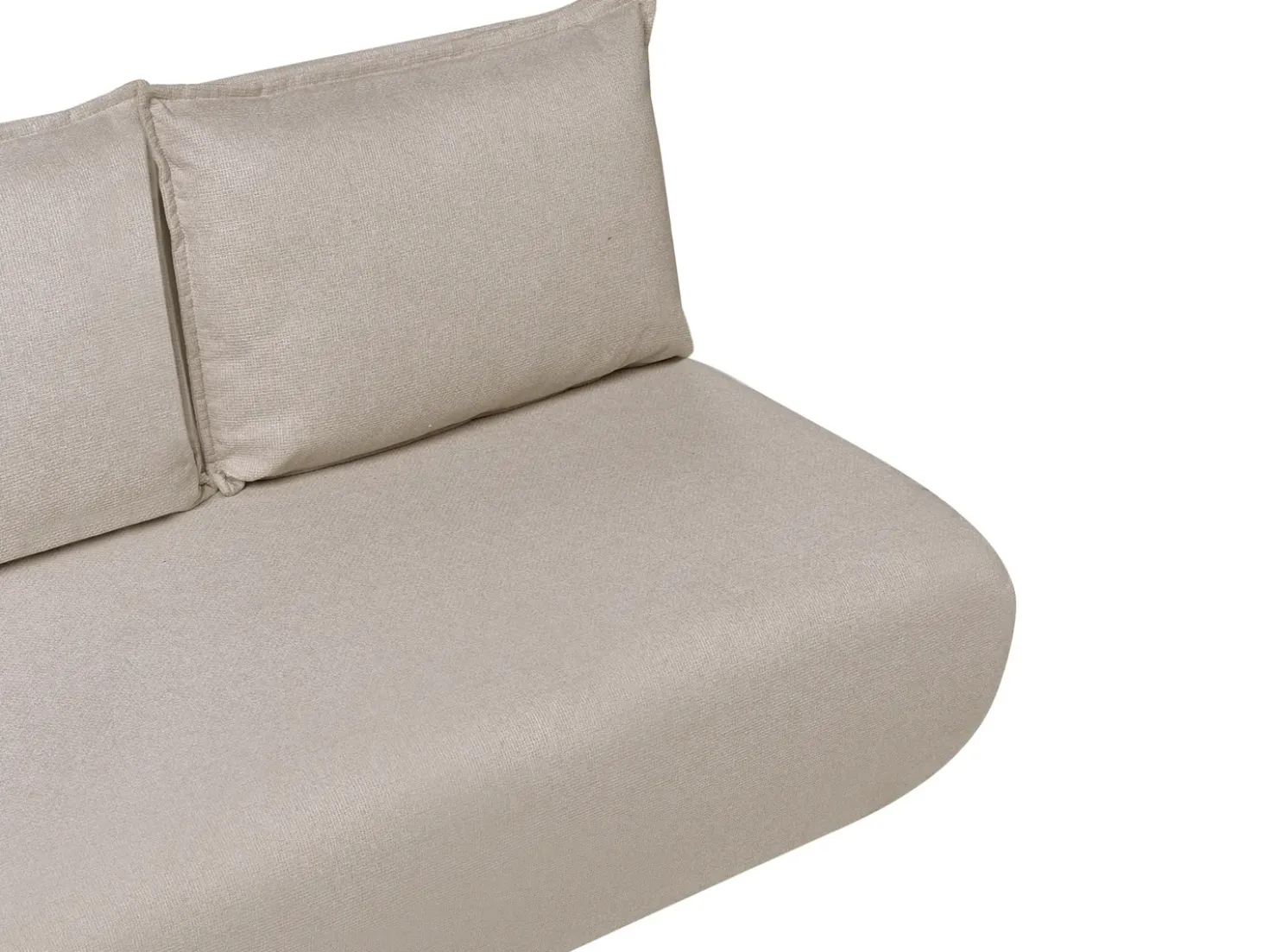 Divano letto 2 posti ROROS Lino sintetico Beige