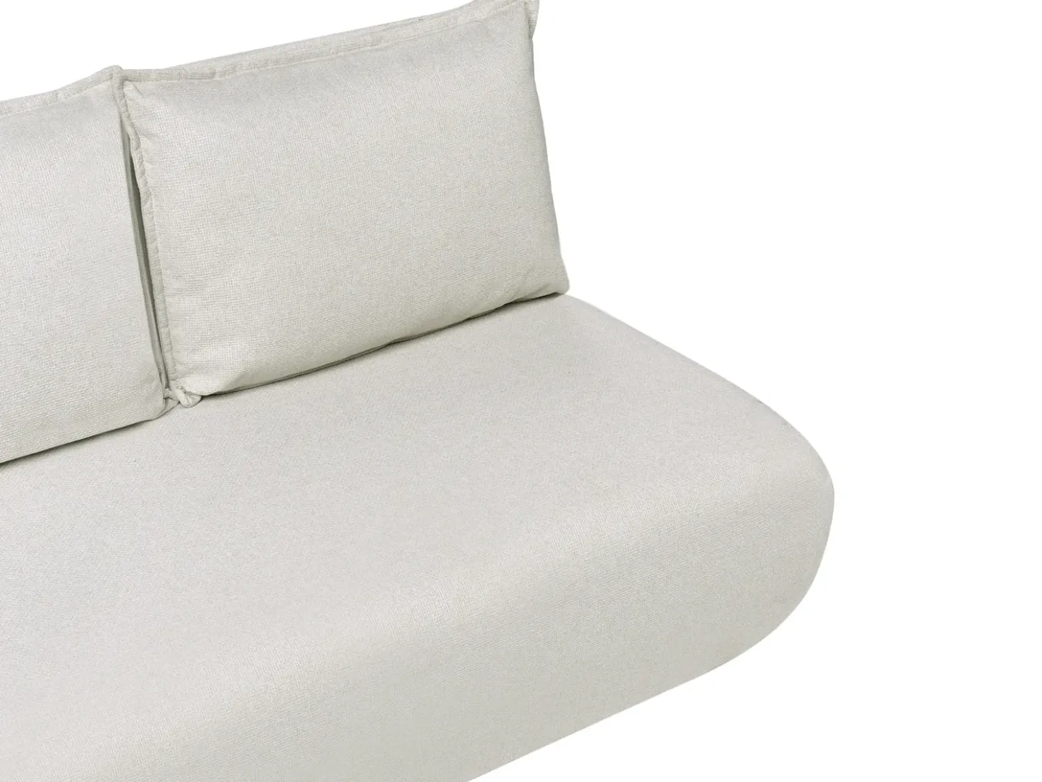 Divano letto 2 posti ROROS Lino sintetico Bianco sporco