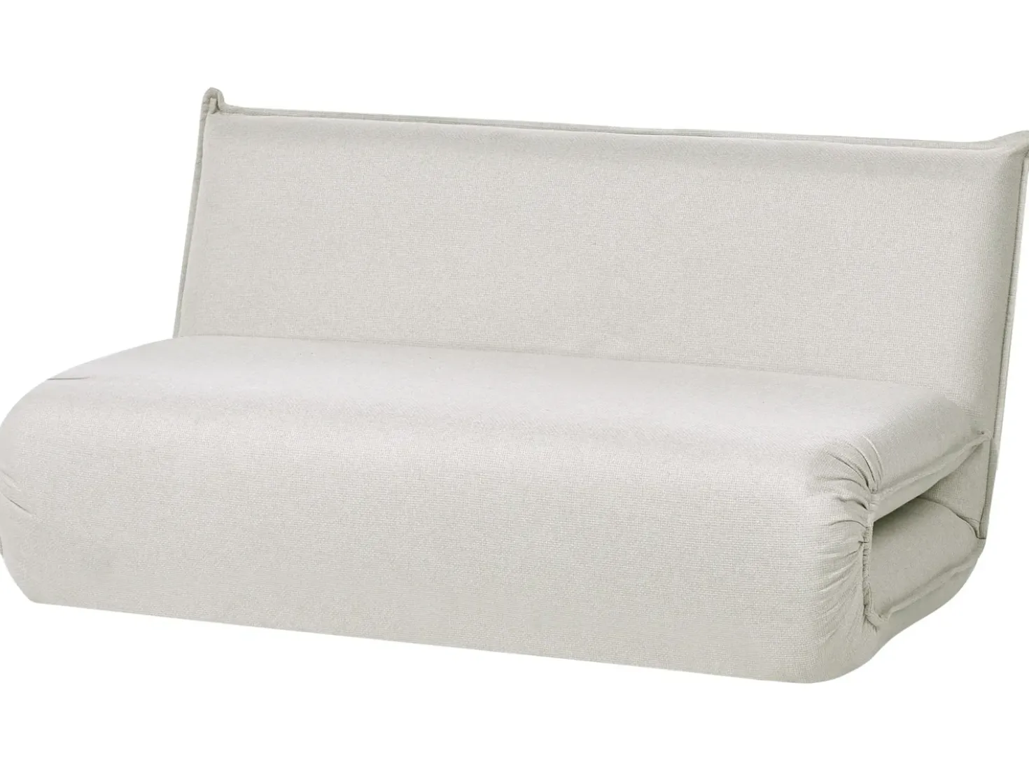 Divano letto 2 posti ROROS Lino sintetico Bianco sporco