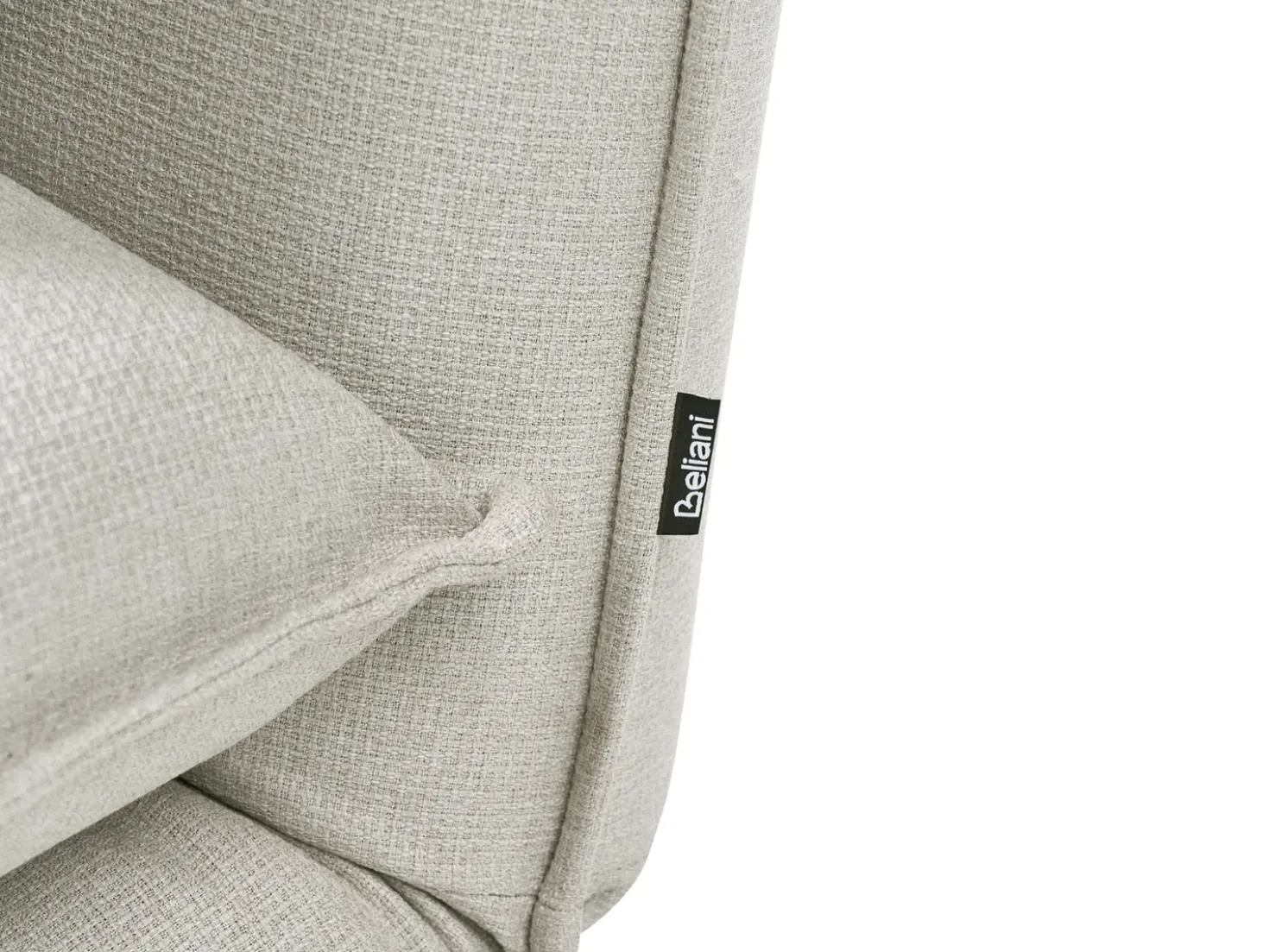 Divano letto 2 posti ROROS Lino sintetico Bianco sporco