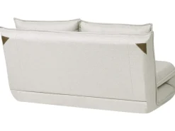 Divano letto 2 posti ROROS Lino sintetico Bianco sporco