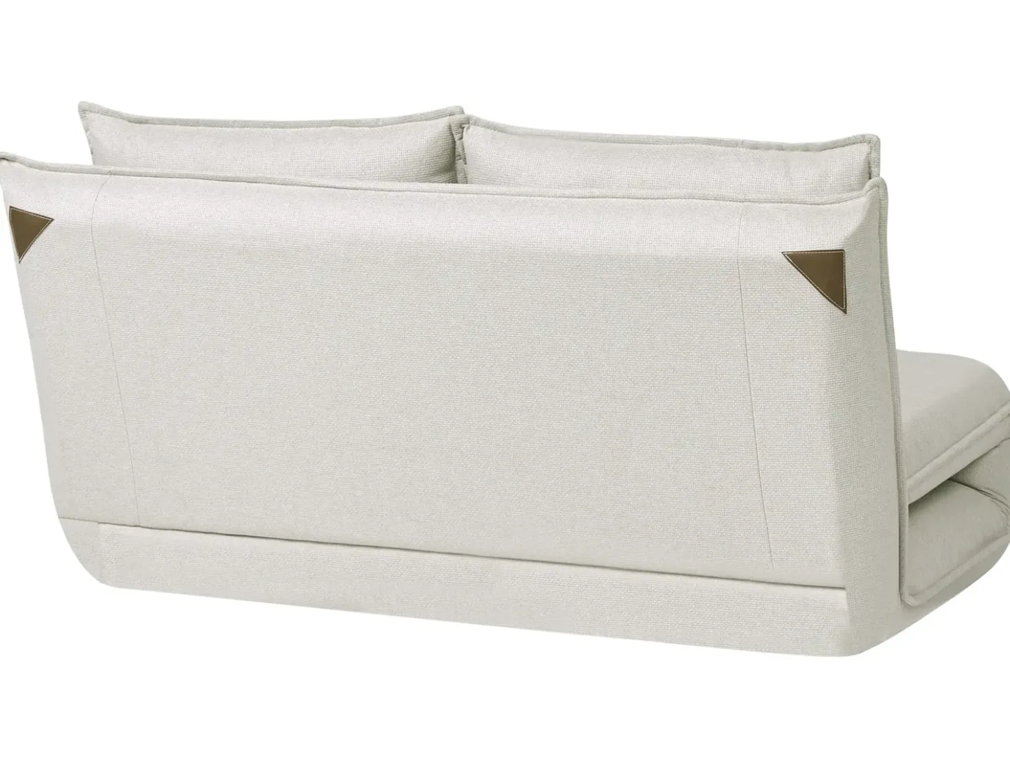 Divano letto 2 posti ROROS Lino sintetico Bianco sporco