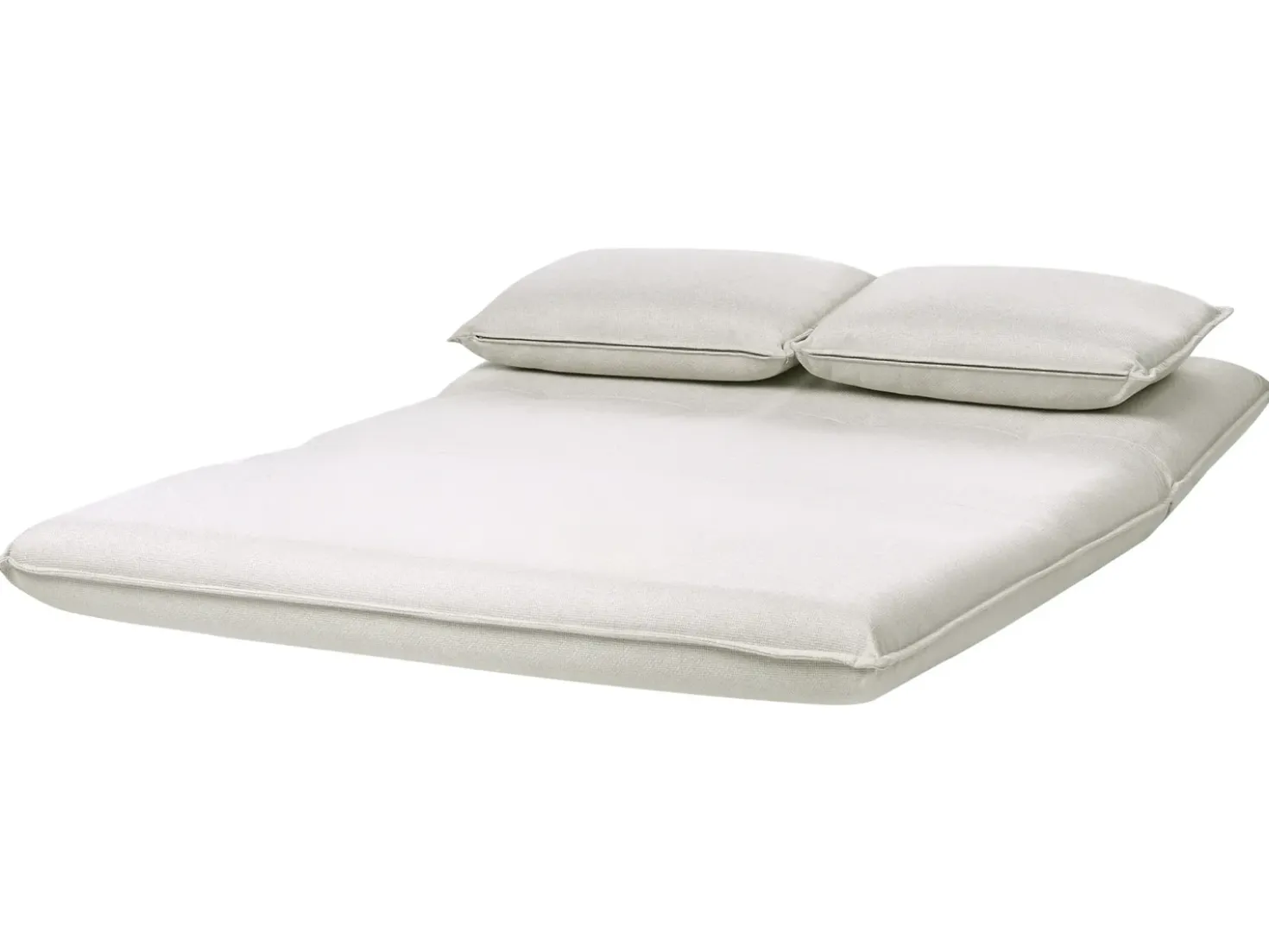 Divano letto 2 posti ROROS Lino sintetico Bianco sporco