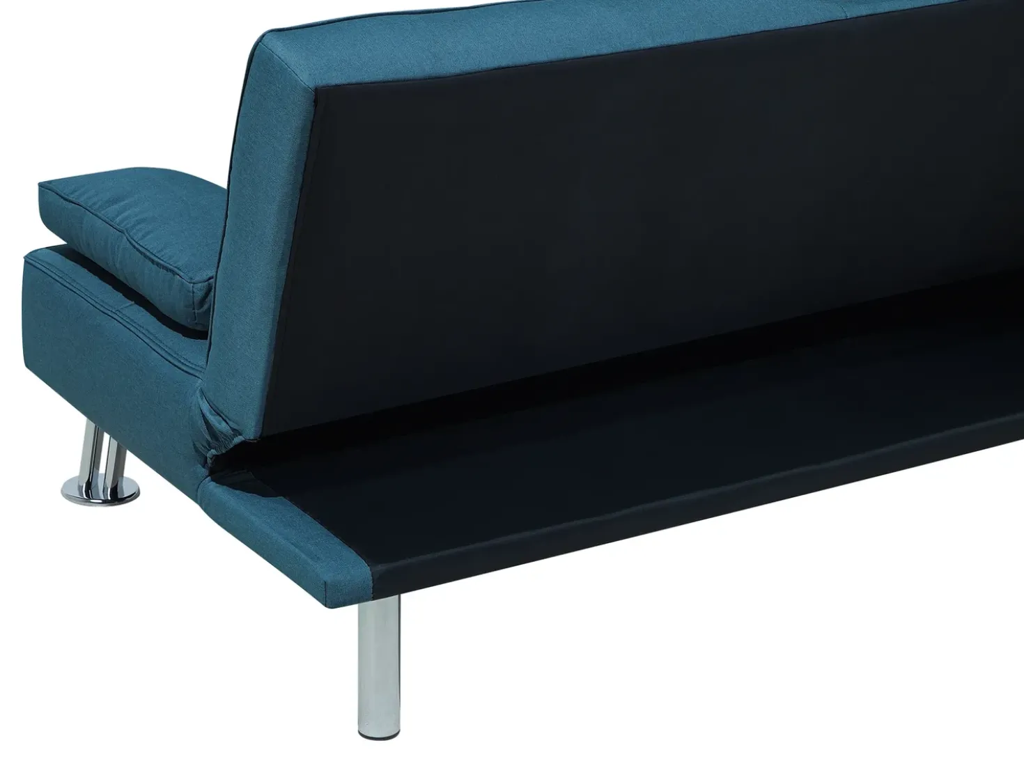 Divano letto 3 posti ROXEN Tessuto Blu