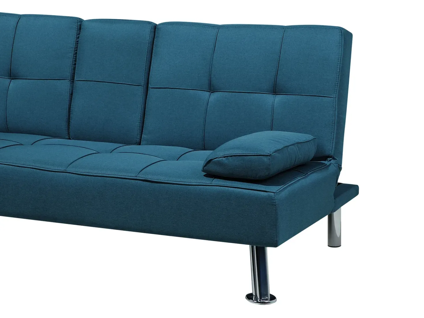 Divano letto 3 posti ROXEN Tessuto Blu