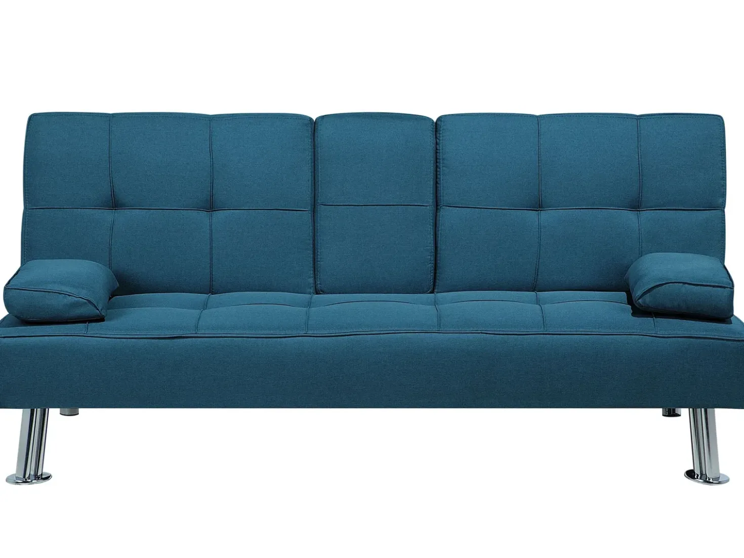 Divano letto 3 posti ROXEN Tessuto Blu