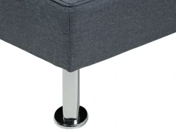 Divano letto 3 posti ROXEN Tessuto Grigio scuro