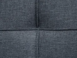 Divano letto 3 posti ROXEN Tessuto Grigio scuro