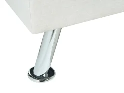 Divano letto 3 posti ROXEN Tessuto Beige chiaro