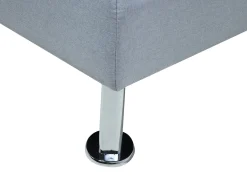 Divano letto 3 posti ROXEN Tessuto Grigio chiaro