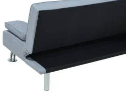 Divano letto 3 posti ROXEN Tessuto Grigio chiaro
